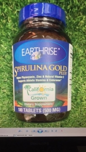 Spirulina Gold Plus - Tảo Mặt Trời Chính Hãng Của Mỹ, 180 viên